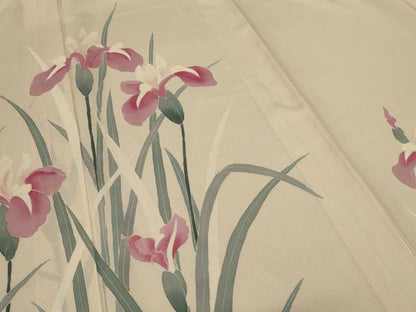 平和屋着物＊夏物 訪問着 絽 草花文 正絹 逸品 AABE2666jd