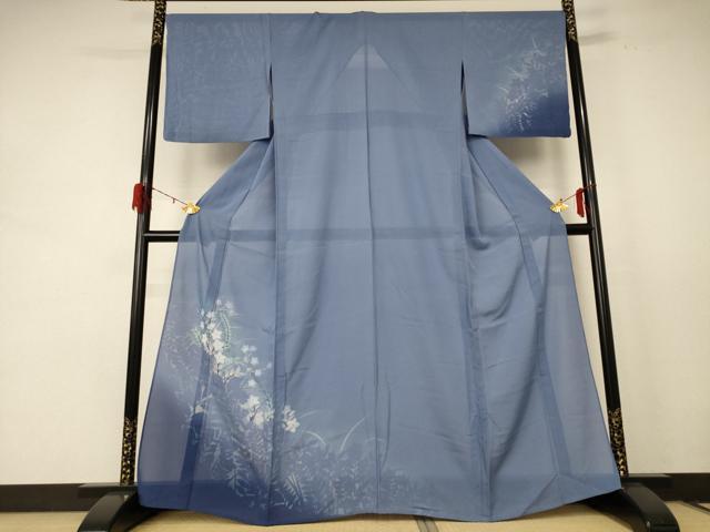 平和屋着物＊夏物 訪問着 絽 草花文 正絹 逸品 AABE2667jd