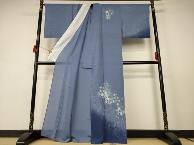 平和屋着物＊夏物 訪問着 絽 草花文 正絹 逸品 AABE2667jd