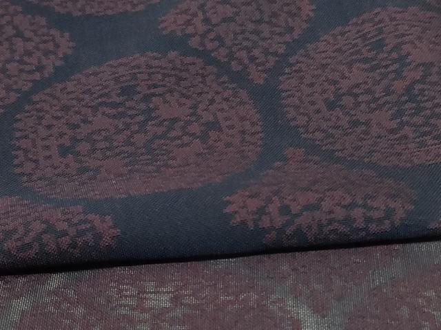 平和屋着物＊夏物　小紋　紗　花丸文　正絹　逸品　AABE2675jd
