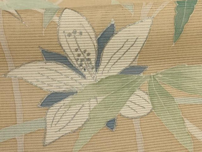 平和屋着物＊夏物 訪問着 絽 草花文 銀彩 正絹 逸品 AABE2676jd