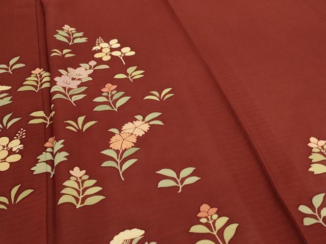 平和屋着物＊夏物 訪問着 絽 草花文 正絹 逸品 AABE2681jd