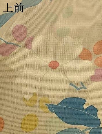 平和屋着物＊夏物 訪問着 絽 草花文 正絹 逸品 AABE2686jd