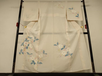 平和屋着物＊夏物 訪問着 絽 草花文 正絹 逸品 AABE2686jd
