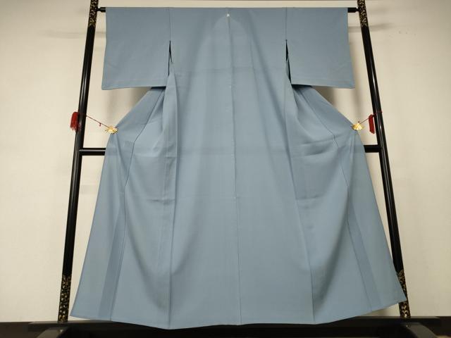 平和屋着物＊夏物 色無地 絽 湊鼠色 正絹 逸品 AABE2690jd