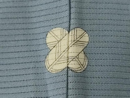 平和屋着物＊夏物 色無地 絽 湊鼠色 正絹 逸品 AABE2690jd