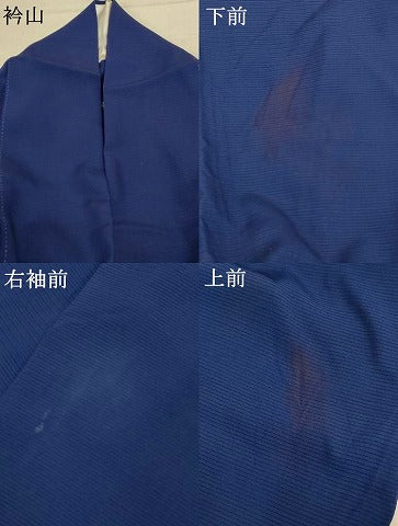 平和屋着物＊夏物 色無地 絽 深縹色 正絹 逸品 AABE2698jd
