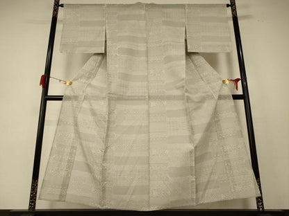 平和屋着物＊夏物 本場大島紬 夏大島 幾何学文様 正絹 逸品 AABE2702jd