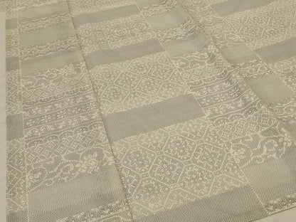 平和屋着物＊夏物 本場大島紬 夏大島 幾何学文様 正絹 逸品 AABE2702jd