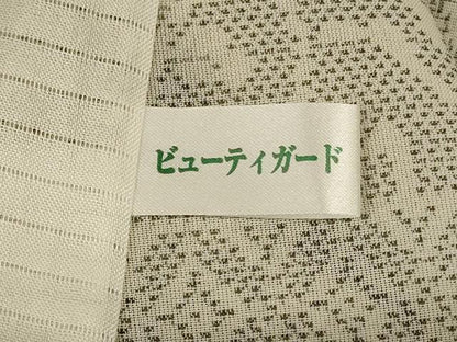 平和屋着物＊夏物 本場大島紬 夏大島 幾何学文様 正絹 逸品 AABE2702jd