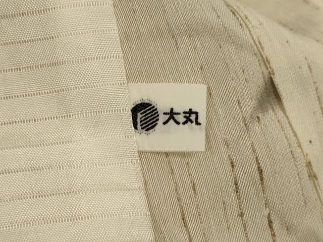 平和屋着物＊夏物 小紋 ぜんまい紬 草花丸文 木村芳次作 大丸扱い 反端付き 正絹 逸品 AABE2704jd