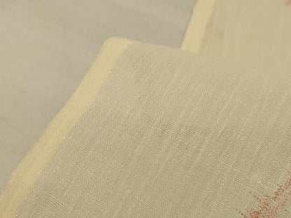 平和屋着物＊夏物 小紋 紗 草花文 正絹 逸品 AABE2707jd