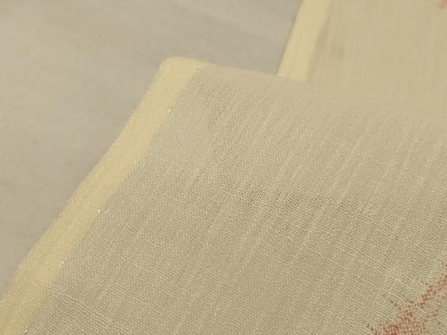平和屋着物＊夏物 小紋 紗 草花文 正絹 逸品 AABE2707jd