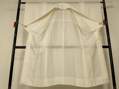 平和屋着物＊夏物 長襦袢 絽 鳥の子色 正絹 逸品 AABE2709jd