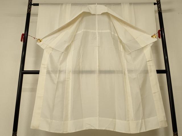 平和屋着物＊夏物 長襦袢 絽 鳥の子色 正絹 逸品 AABE2709jd