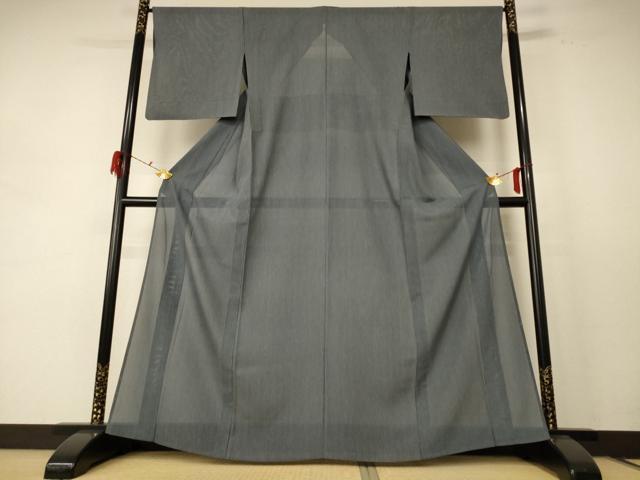 平和屋着物＊夏物 小紋 絽 縞 正絹 逸品 AABE2713jd