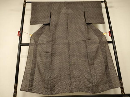 平和屋着物＊夏物 小紋 絽 網目文 正絹 逸品 AABE2715jd