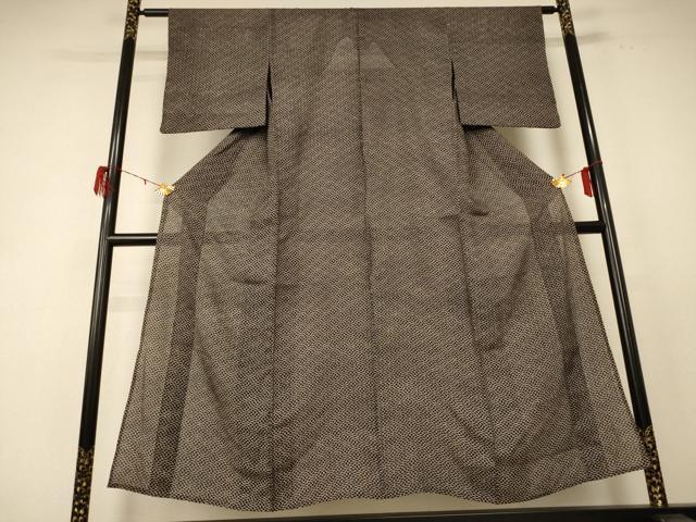 平和屋着物＊夏物 小紋 絽 網目文 正絹 逸品 AABE2715jd