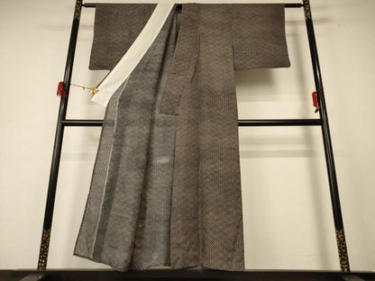 平和屋着物＊夏物 小紋 絽 網目文 正絹 逸品 AABE2715jd