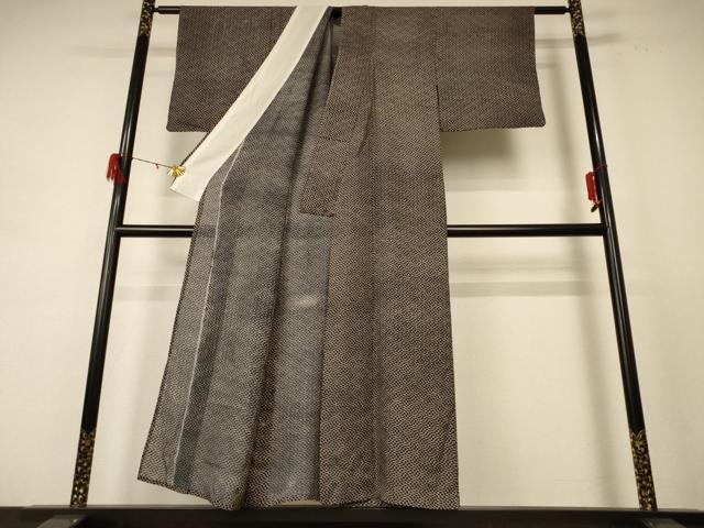平和屋着物＊夏物 小紋 絽 網目文 正絹 逸品 AABE2715jd