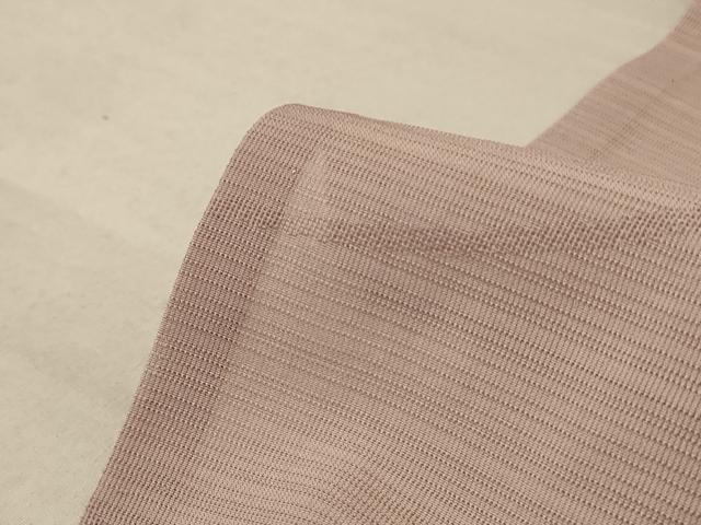 平和屋着物＊夏物 色無地 絽 花唐草 白茶色 正絹 逸品 AABE2716jd