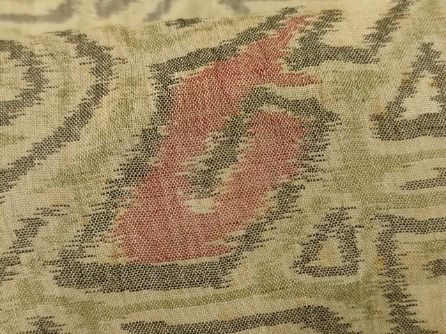 平和屋着物＊夏物 本場小千谷ちぢみ 幾何学文様 麻 逸品 AABE2720jd