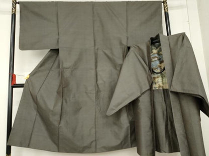 平和屋着物●男性 本場村山大島紬 アンサンブル 80亀甲 総詰め 正絹 逸品 AABE2738cs