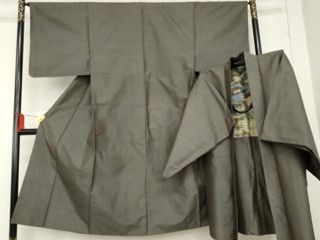 平和屋着物●男性 本場村山大島紬 アンサンブル 80亀甲 総詰め 正絹 逸品 AABE2738cs