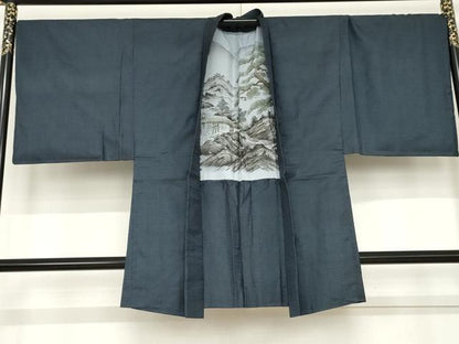 平和屋着物●男性　本場大島紬　アンサンブル　100亀甲　総詰め　正絹　逸品　AABE2768cs
