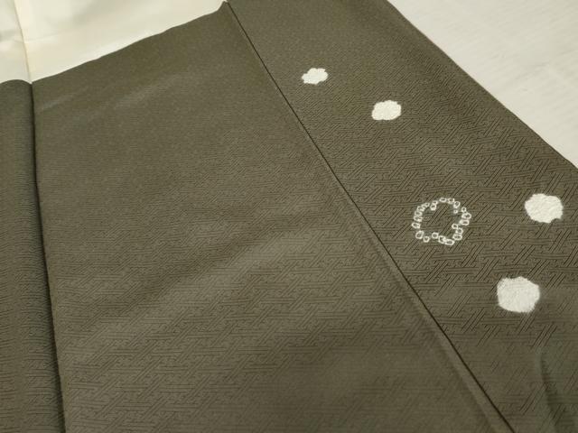 平和屋着物●訪問着　絞り　刺繍　枝梅　金糸　金彩　正絹　逸品　AABE2770cs