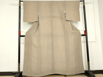 平和屋着物●江戸小紋　鮫小紋柄　鬼しぼ縮緬　正絹　逸品　AABE2821cs