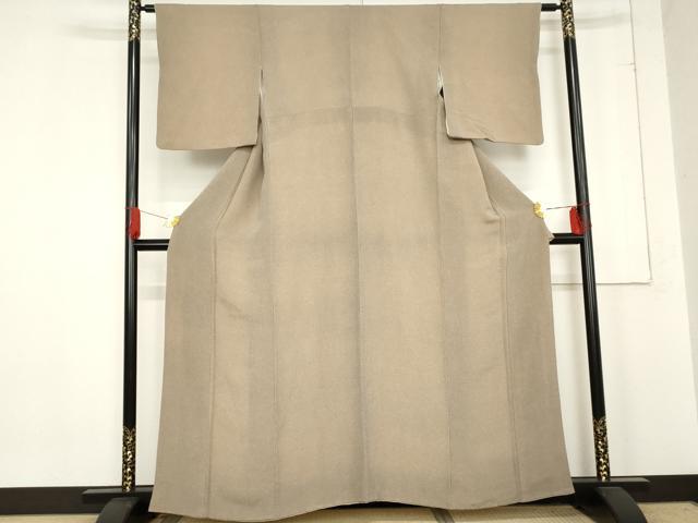 平和屋着物●江戸小紋　鮫小紋柄　鬼しぼ縮緬　正絹　逸品　AABE2821cs