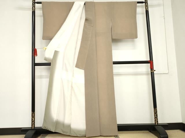 平和屋着物●江戸小紋　鮫小紋柄　鬼しぼ縮緬　正絹　逸品　AABE2821cs