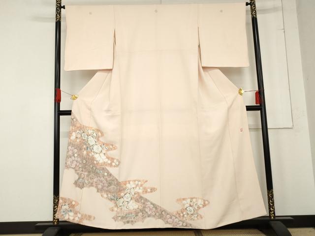 平和屋着物●十日町 名門 滝泰謹製 色留袖 絞り 辻が花 正絹 逸品 AABE2880cs