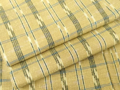 平和屋着物●上質な紬 変わり格子 胴抜き仕立て 正絹 逸品 AABE2887cs