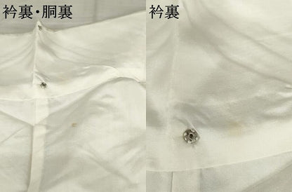 平和屋着物●訪問着　紬地　絞り　短冊更紗花文　金彩　正絹　逸品　未使用　AABE2893cs