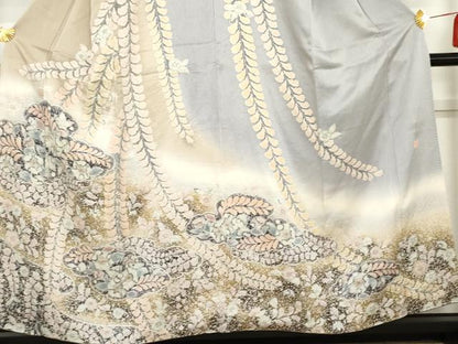 平和屋着物●訪問着　作家物　絞り　辻が花　暈し染め　正絹　逸品　AABE2900cs