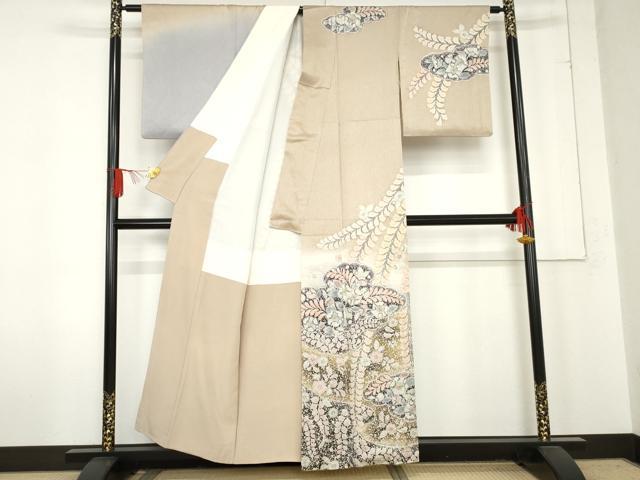 平和屋着物●訪問着　作家物　絞り　辻が花　暈し染め　正絹　逸品　AABE2900cs