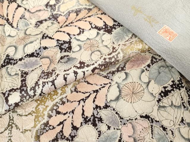 平和屋着物●訪問着　作家物　絞り　辻が花　暈し染め　正絹　逸品　AABE2900cs