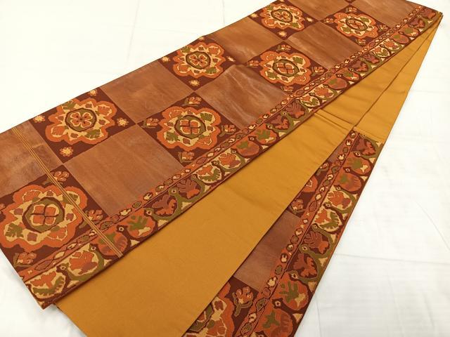 平和屋着物◎六通柄袋帯　抽象文様　正絹　逸品　AABE3003uk