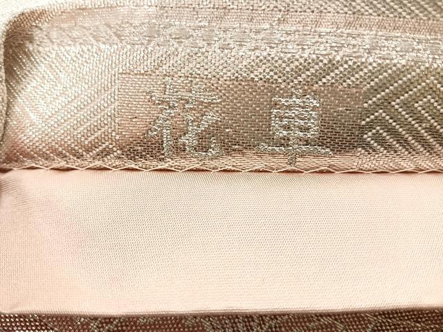 平和屋着物◎西陣　山下織物謹製　九百佐賀錦　六通柄袋帯　花車　金銀糸　証紙付き　正絹　逸品　AABE3026uk