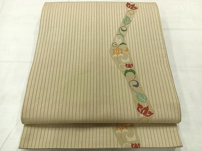 平和屋着物◎六通柄京袋帯　花唐草文　AABE3155uk