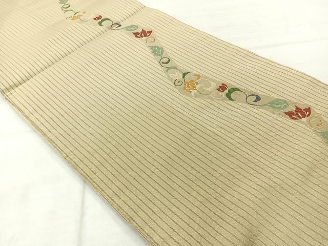平和屋着物◎六通柄京袋帯　花唐草文　AABE3155uk