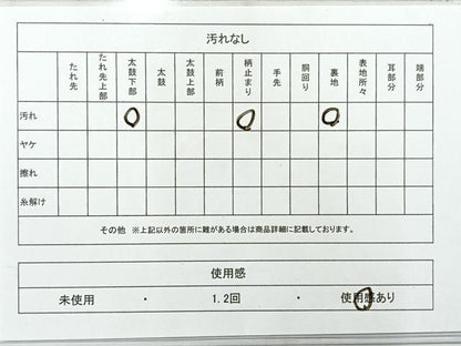 平和屋着物◎六通柄袋帯　雲取り人物文　金糸　正絹　逸品　AABE3181uk