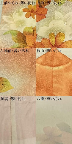 平和屋着物■訪問着　草花文　暈し染め　正絹　逸品　AABE3242oa