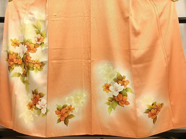 平和屋着物■訪問着　草花文　暈し染め　正絹　逸品　AABE3242oa