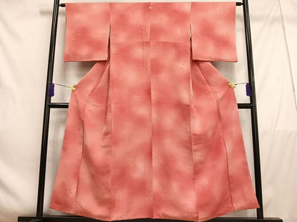 平和屋着物■上質な小紋　舞花地紋　暈し染め　正絹　逸品　AABE3254oa