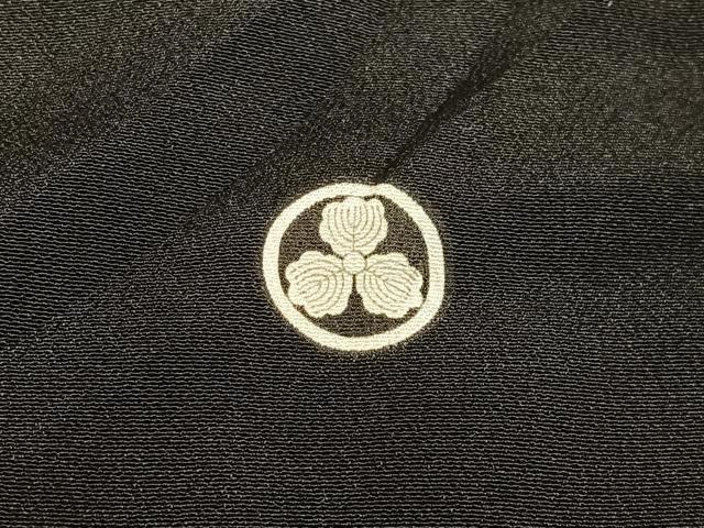 平和屋着物■豪華黒留袖 駒刺繍 渦巻き文 金彩 正絹 逸品 AABE3262oa