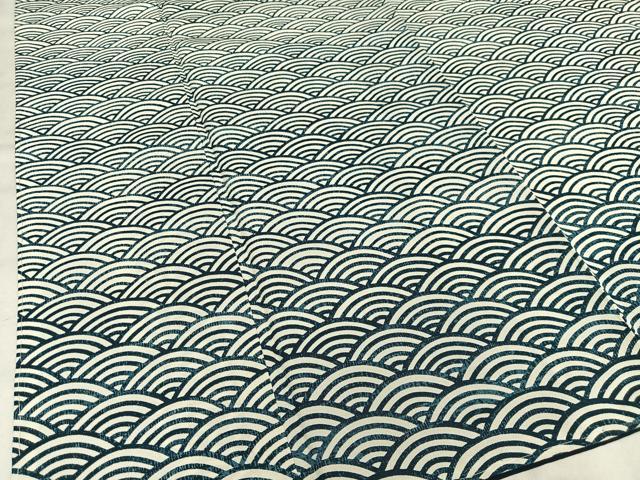 平和屋着物■上質な小紋　青海波　正絹　逸品　AABE3268oa