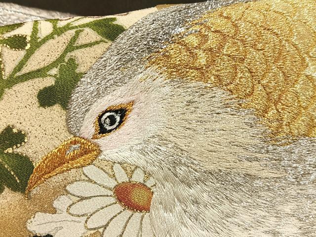 平和屋着物■豪華黒留袖　駒刺繍　花鳥文　暈し染め　金銀糸　金銀彩　正絹　逸品　AABE3302oa
